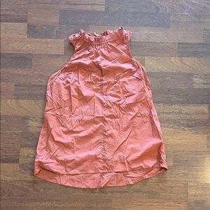 Athleta Coral Sleeveless Drawstring Top Small